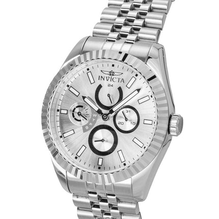 Invicta Specialty GMT Stainless Steel Silver Dial Quartz 49534 Men's Watch
