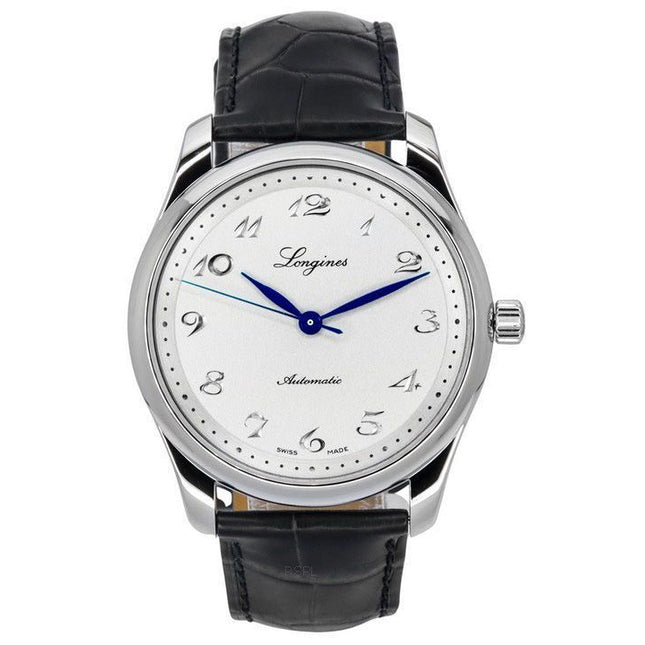 Longines Master Collection 190th Anniversary Leather Strap Silver Dial Automatic L2.793.4.73.2 Mens Watch