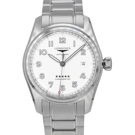 Longines Spirit Chronometer Stainless Steel Silver Dial Automatic L3.810.4.73.6 100M Men's Watch