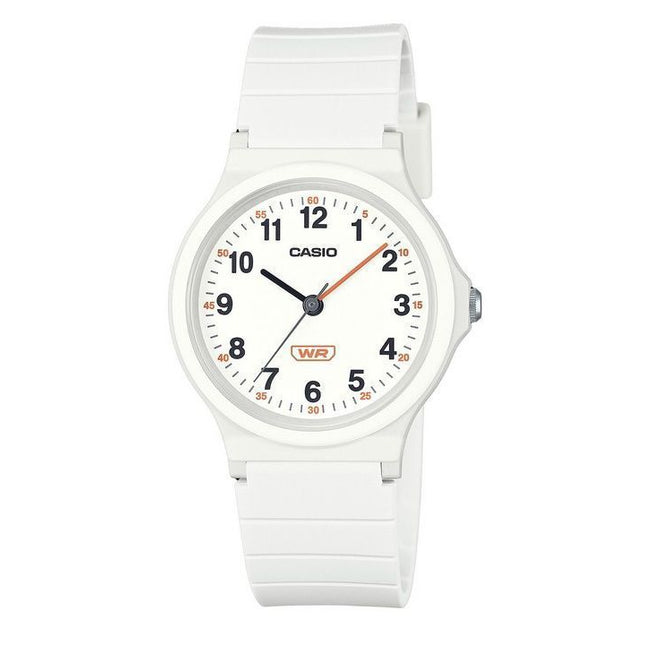 Casio Pop Analog White Bio Based Resin Strap White Dial Quartz LQ-24B-7B Women's Watch