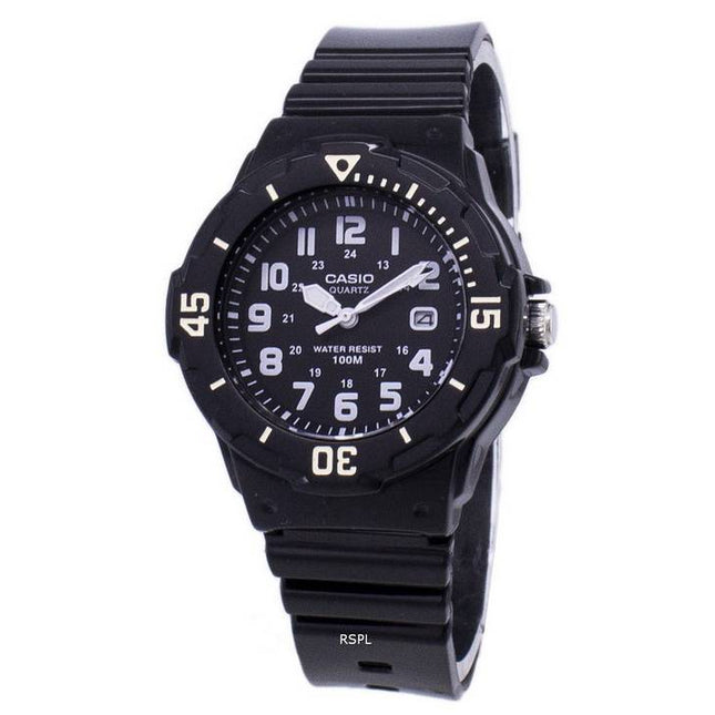 Casio Enticer Analog Black Dial LRW-200H-1BVDF LRW-200H-1BV Womens Watch