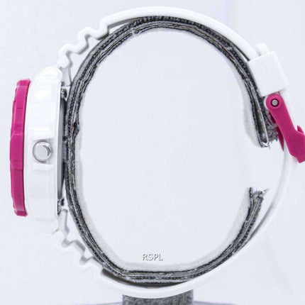 Casio Analog Hot Pink White Dial LRW-200H-4BVDF LRW-200H-4BV Womens Watch