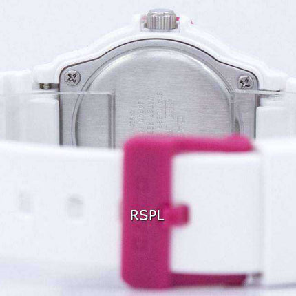 Casio Analog Hot Pink White Dial LRW-200H-4BVDF LRW-200H-4BV Womens Watch