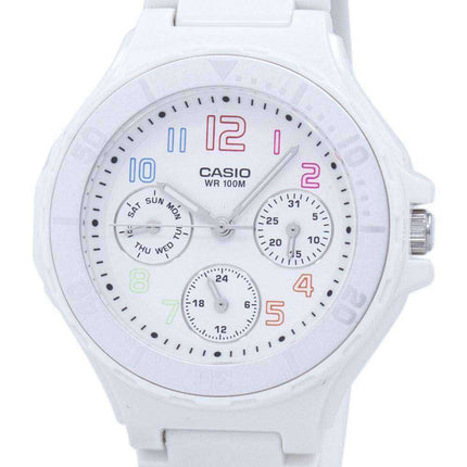 Casio Analogue White Resin Strap LRW-250H-7BVDF LRW-250H-7BV Ladies Watch