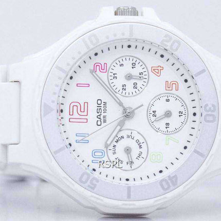 Casio Analogue White Resin Strap LRW-250H-7BVDF LRW-250H-7BV Ladies Watch