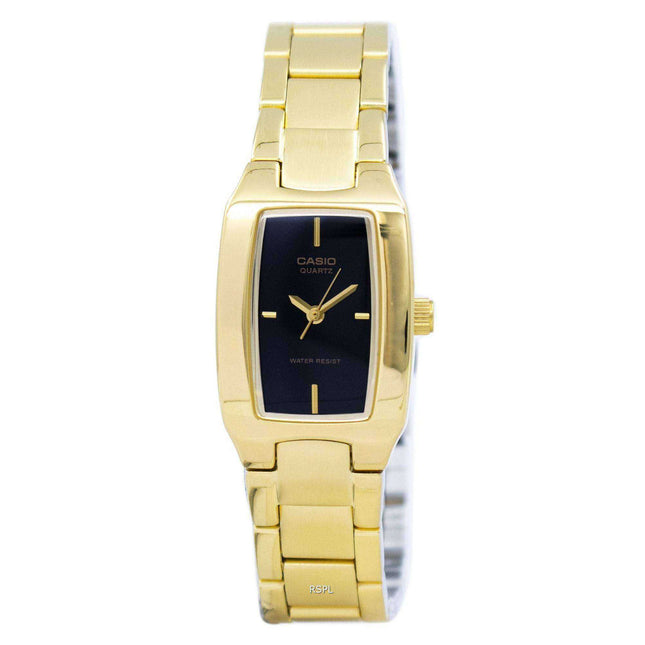 Casio Enticer Analog Black Dial LTP-1165N-1CRDF LTP-1165N-1CR Womens Watch