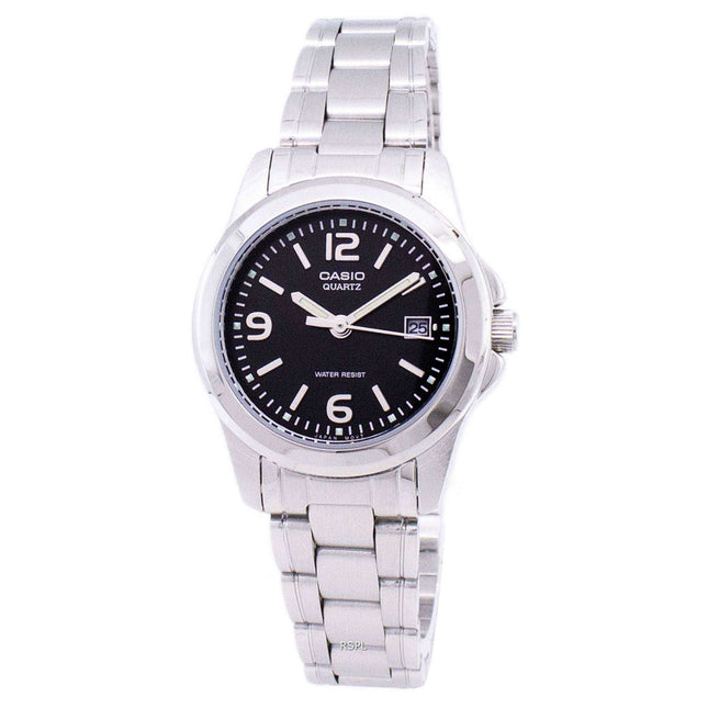 Casio Analog Quartz Black Dial LTP-1215A-1ADF LTP-1215A-1A Womens Watch