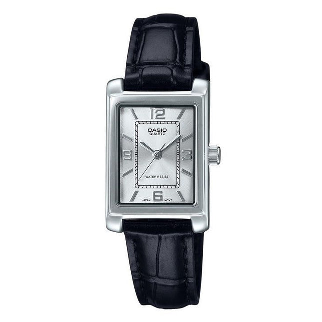 Casio Standard Analog Leather Strap Silver Dial Quartz LTP-1234LL-7A Women's Watch