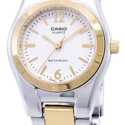Casio Enticer Analog Quartz White Dial LTP-1253SG-7ADF LTP-1253SG-7A Womens Watch