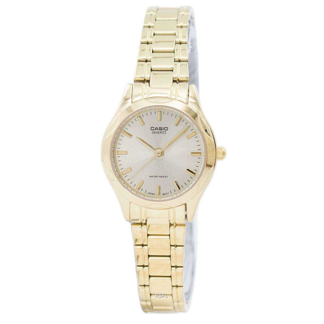 Casio Analog Quartz Gold Tone Dial LTP-1275G-9ADF LTP-1275G-9A Womens Watch