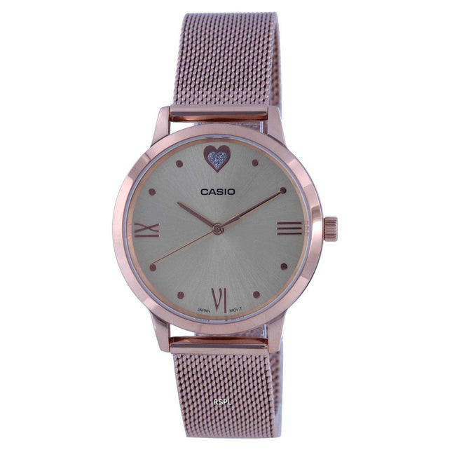 Casio Champagne Dial Analog LTP-2022VMPG-9C LTP2022VMPG-9 Womens Watch