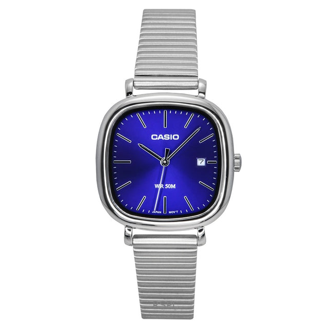 Casio Standard Analog Stainless Steel Blue Dial Quartz LTP-B166D-2AV Women's Watch