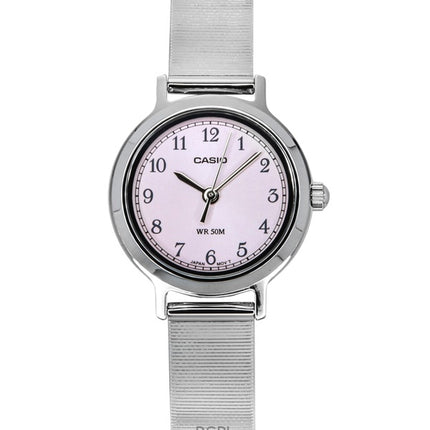 Casio Standard Analog Stainless Steel Pink Dial Quartz LTP-B170D-4BV Women's Watch
