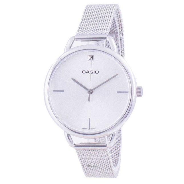 Casio Silver Dial Stainless Steel Quartz LTP-E415M-7C LTPE415M-7C Women's Watch