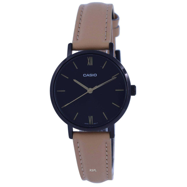 Casio Analog Black Dial Quartz LTP-VT02BL-1A LTPVT02BL-1 Womens Watch