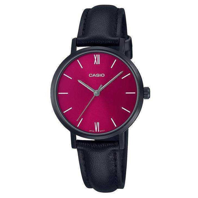 Casio Analog Pink Dial Quartz LTP-VT02BL-4A LTPVT02BL-4 Womens Watch