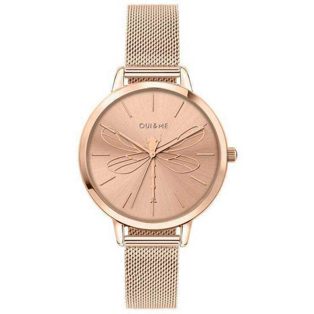Oui  Me Grande Amourette Rose Gold Tone Stainless Steel Quartz ME010035 Womens Watch