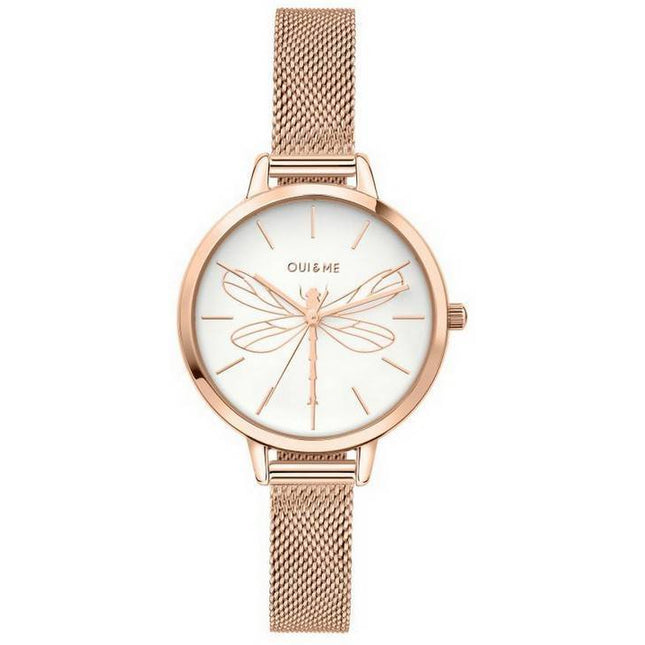 Oui & Me Petite Amourette White Dial Rose Gold Tone Stainless Steel Quartz ME010046 Women's Watch