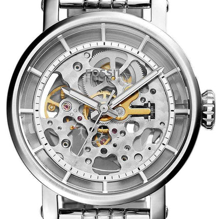 Fossil Original Boyfriend Automatic Skeleton Dial Stainless Steel ME3067 Womens Watch