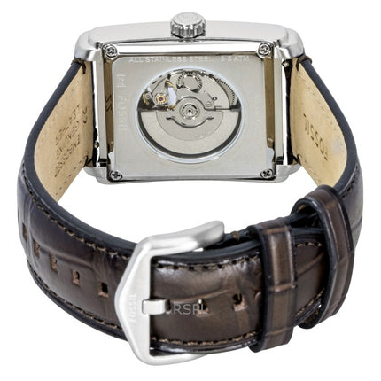 Fossil Carraway Croco Leather Strap Open Heart Beige Dial Automatic ME3272 Men's Watch