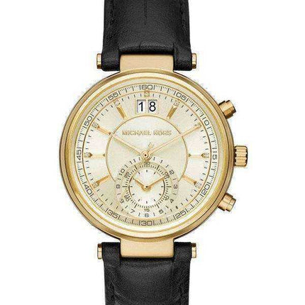 Michael Kors Sawyer Champagne Dial Date Display MK2433 Womens Watch