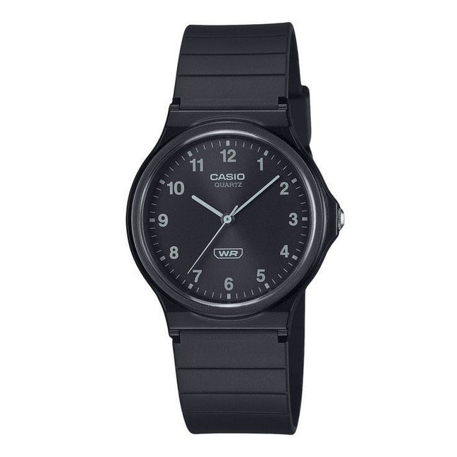 Casio POP Analog Bio Based Resin Strap Black Dial Quartz MQ-24B-1B Unisex Watch