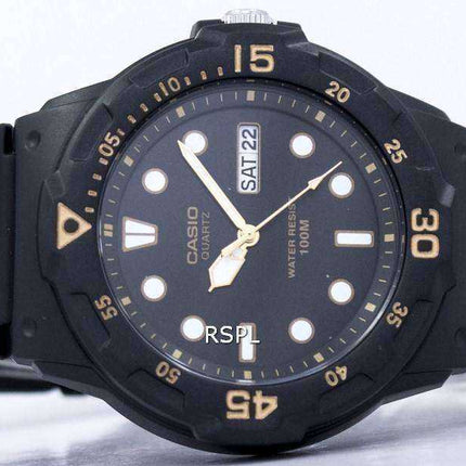 Casio Quartz Analog 100M Black Resin Strap MRW-200H-1EVDF MRW-200H-1EV Mens Watch