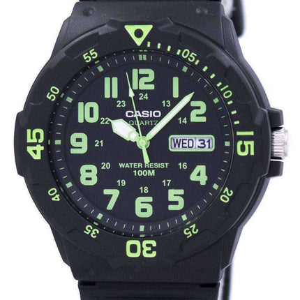 Casio Quartz Analog Black Dial MRW-200H-3BVDF MRW-200H-3BV Mens Watch