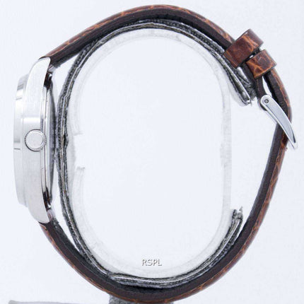 Casio Quartz White Dial Brown Leather Strap MTP-1175E-7BDF MTP-1175E-7B Mens Watch