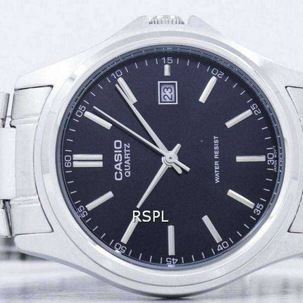 Casio Quartz Analog Stainless Steel Black Dial MTP-1183A-1ADF MTP-1183A-1A Mens Watch