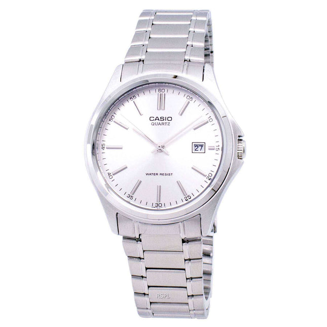Casio Quartz Analog Stainless Steel Silver Dial MTP-1183A-7ADF MTP-1183A-7A Mens Watch