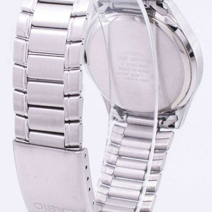 Casio Quartz Analog Stainless Steel Silver Dial MTP-1183A-7ADF MTP-1183A-7A Mens Watch