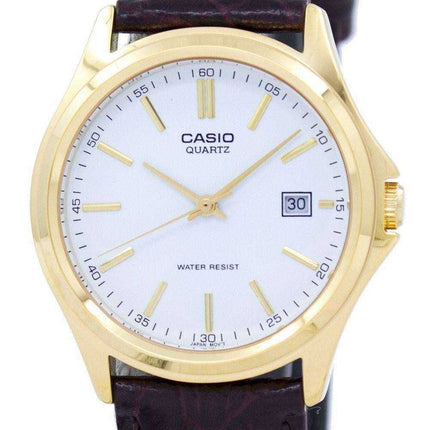 Casio Quartz Analog White Dial Gold Tone MTP-1183Q-7ADF MTP-1183Q-7A Mens Watch