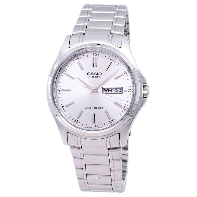 Casio Enticer Quartz Analog Silver Dial MTP-1239D-7ADF MTP-1239D-7A Mens Watch