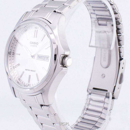Casio Enticer Quartz Analog Silver Dial MTP-1239D-7ADF MTP-1239D-7A Mens Watch