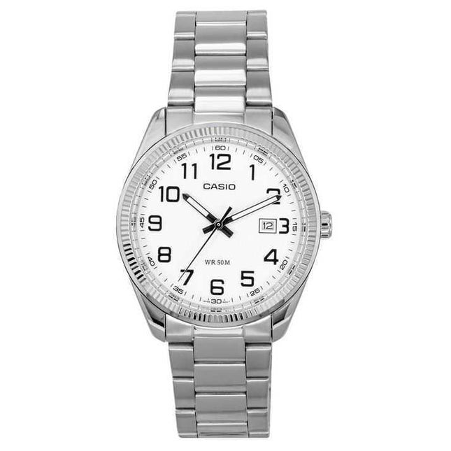 Casio Standard Analog Stainless Steel White Dial Quartz MTP-1302D-7B Men's Watches