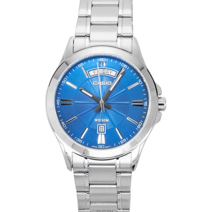 Casio Standard Analog Stainless Steel Blue Dial Quartz MTP-1381D-2AV Men's Watch