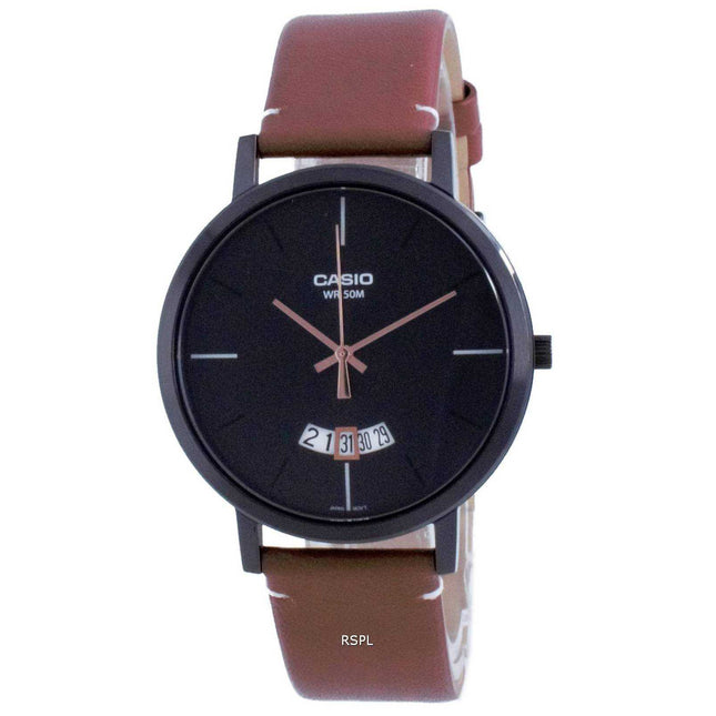 Casio Classic Analog Leather Quartz MTP-B100BL-1E MTPB100BL-1E Men's Watch