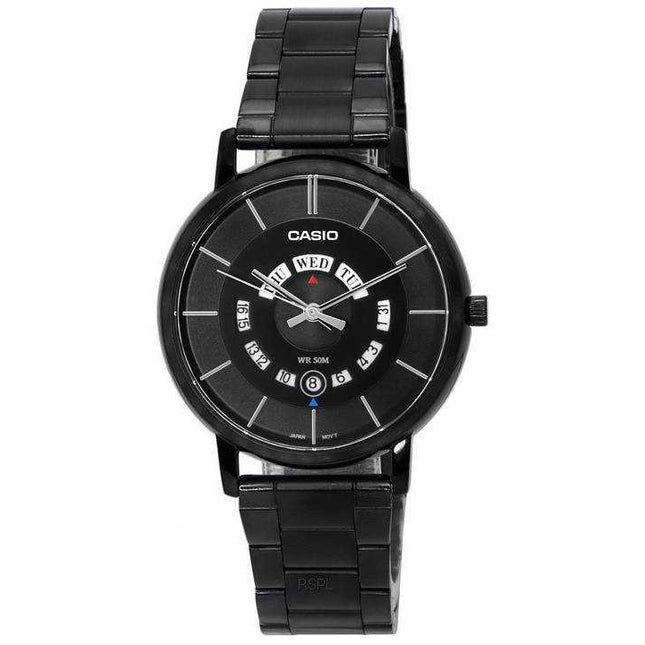 Casio Standard Analog Stainless Steel Black Dial Quartz MTP-B135B-1A MTPB135B-1 Men's Watch