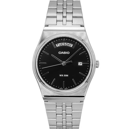 Casio Standard Analog Stainless Steel Black Dial Quartz MTP-B146D-1AV Men's Watch