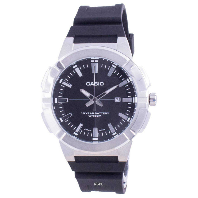 Casio Analog Black Dial Resin Strap MTP-E172-1A MTPE172-1 Mens Watch