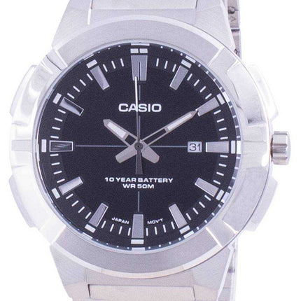 Casio Analog Black Dial Stainless Steel MTP-E172D-1A MTPE172D-1 Mens Watch