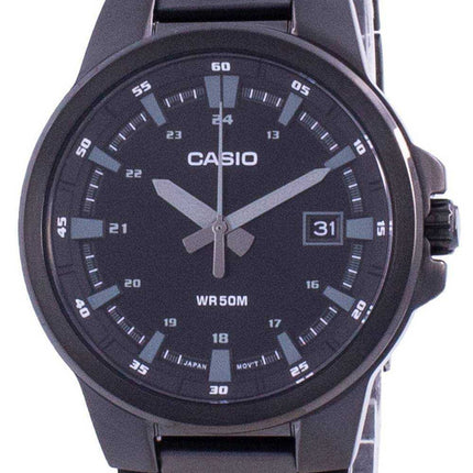 Casio Analog Black Dial Stainless Steel MTP-E173B-1A MTPE173B-1 Mens Watch
