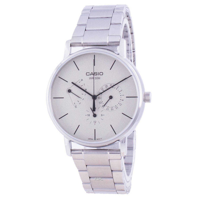 Casio White Dial Stainless Steel Quartz MTP-E320D-9E MTPE320D-9 Mens Watch