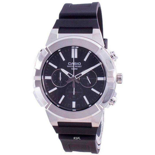 Casio Multi Hands Analog Quartz Chronograph MTP-E500-1A MTP-E500-1 Mens Watch