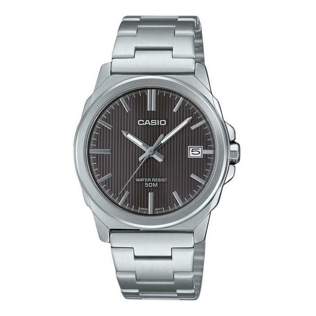 Casio Standard Analog Stainless Steel Grey Dial Quartz MTP-E720D-8AV Men's Watch