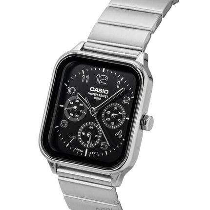 Casio Standard Analog Stainless Steel Black Dial Quartz MTP-M306D-1AV Men's Watch