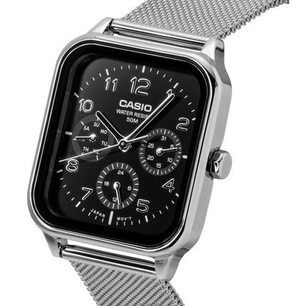 Casio Standard Analog Stainless Steel Black Dial Quartz MTP-M306M-1AV Men's Watch