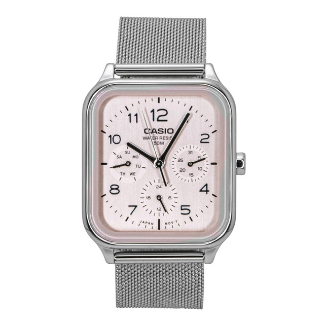 Casio Standard Analog Stainless Steel Salmon Dial Quartz MTP-M306M-4AV Men's Watch