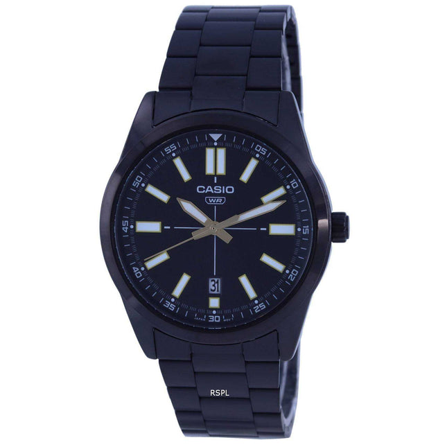 Casio Classic Analog Black Dial MTP-VD02B-1E MTPVD02B-1 Mens Watch